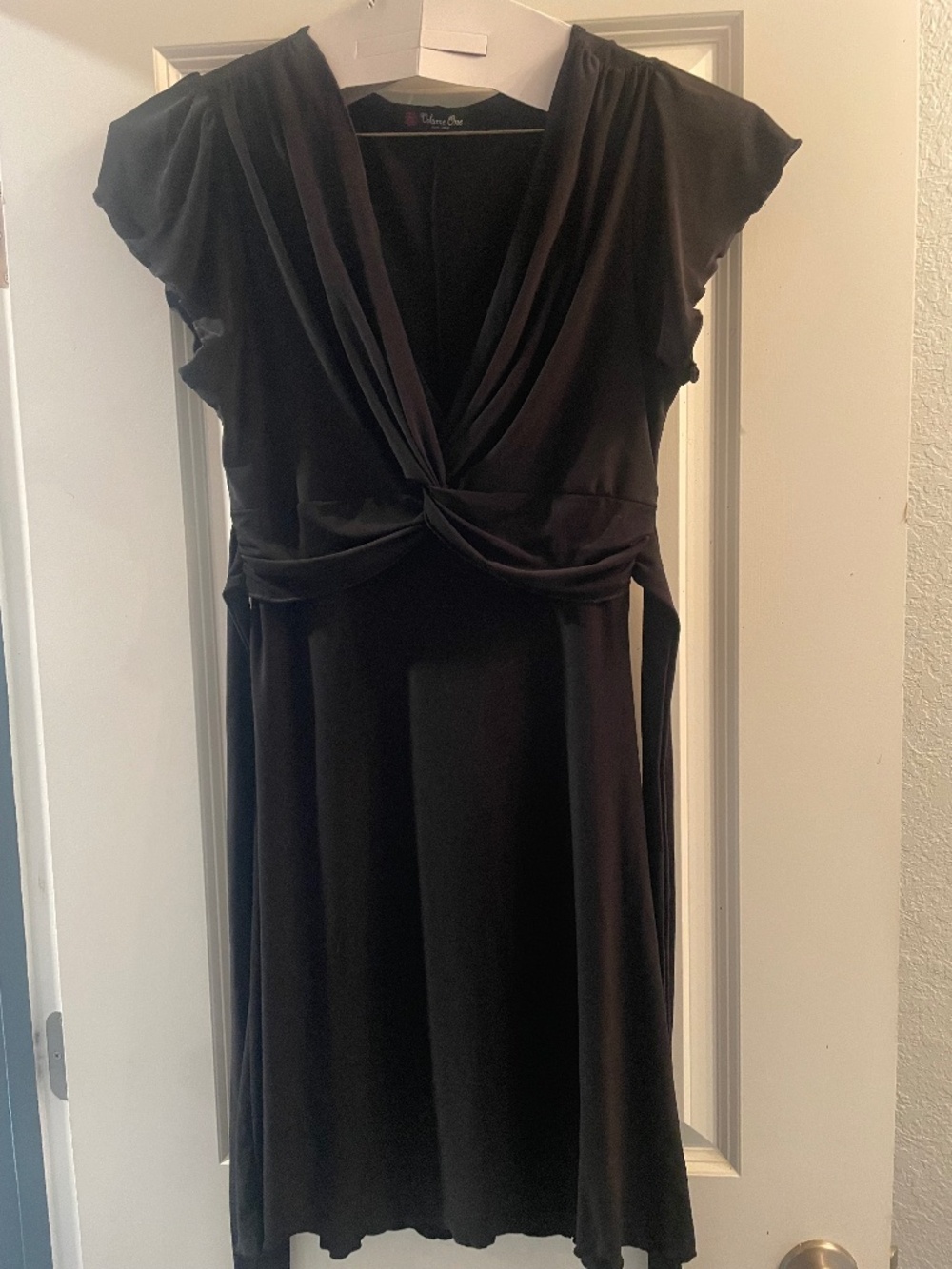 Black midi dress